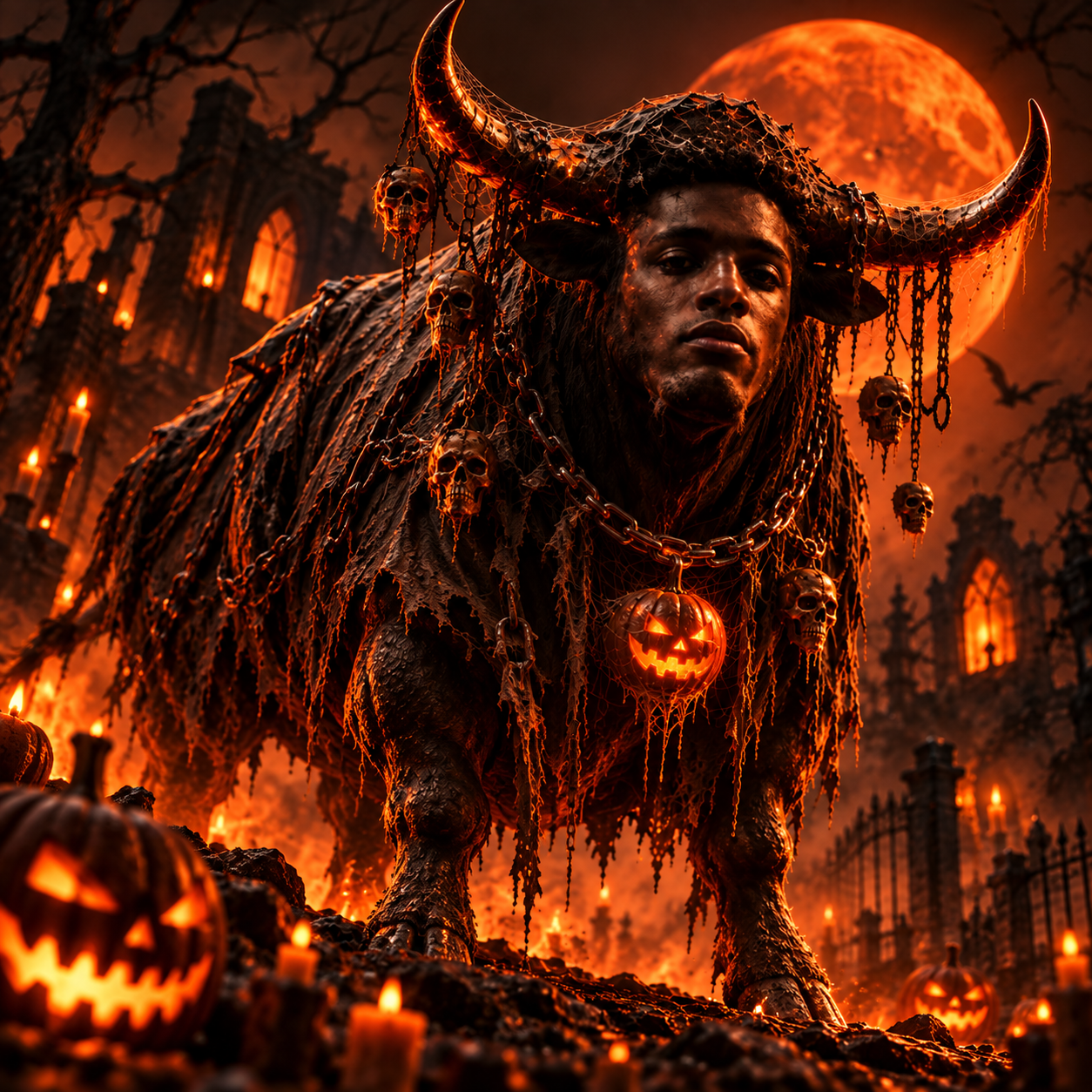 Booloween under the orange moon