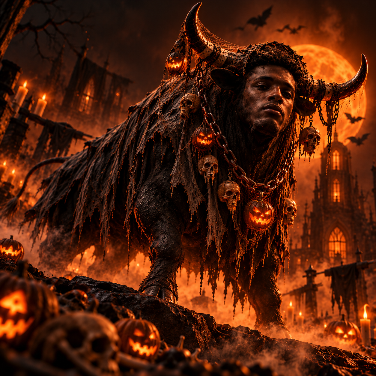 Booloween in the graveyard
